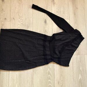 Elegant Black One-Shoulder Dress
